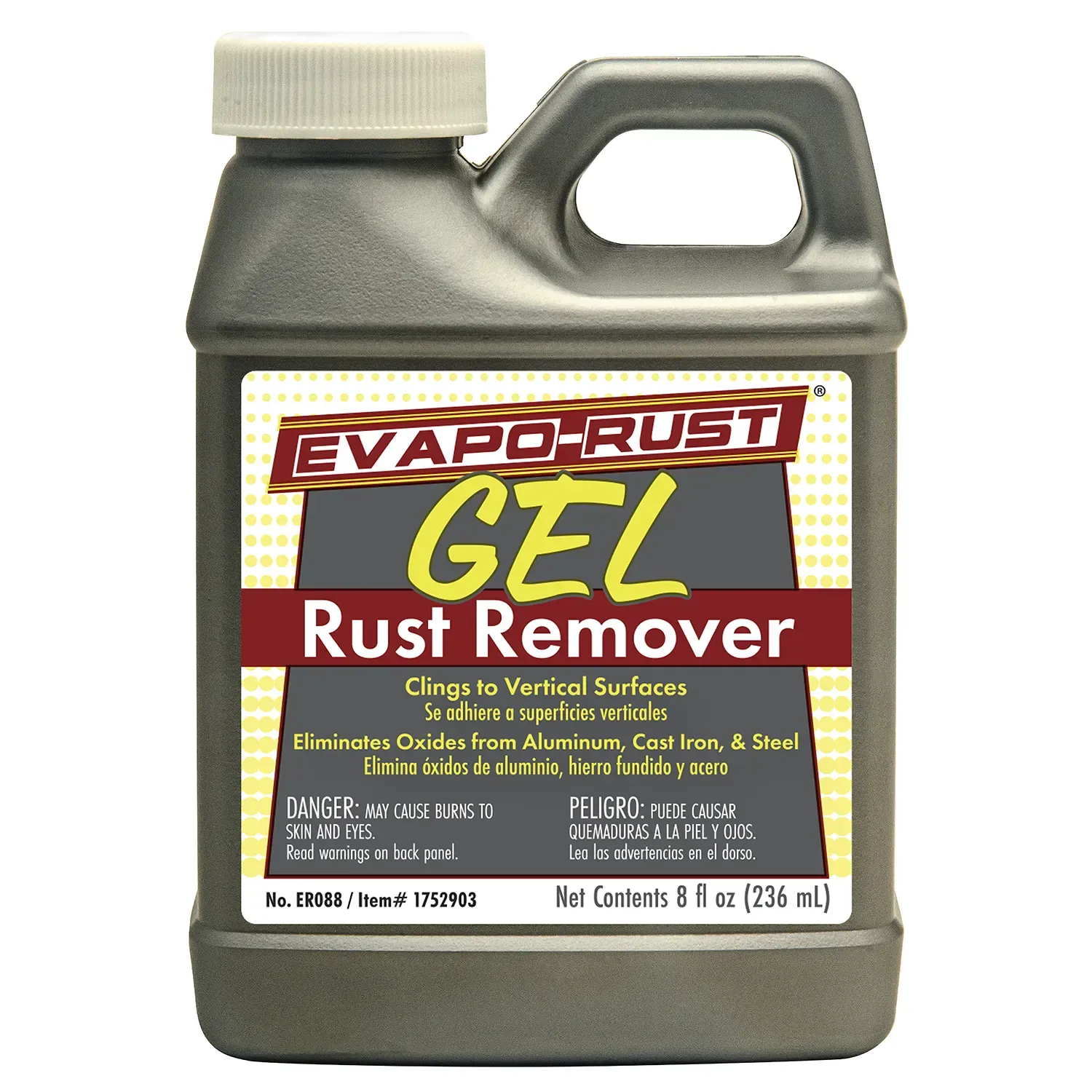Evapo-rust gel safe rust remover on vertical surfaces